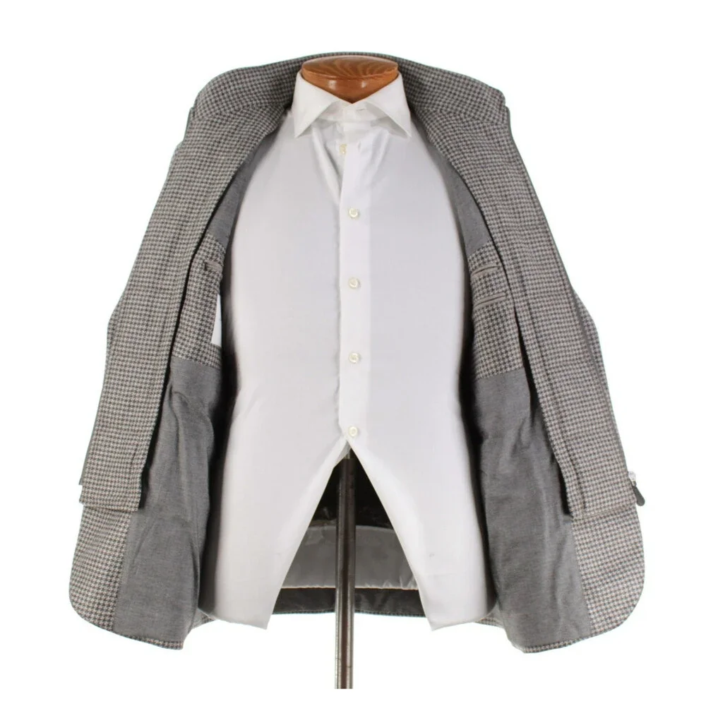 Luigi Bianchi Sartoria NWT Wool Sport Coat / Jacket Size 50R (40R US) In Beige